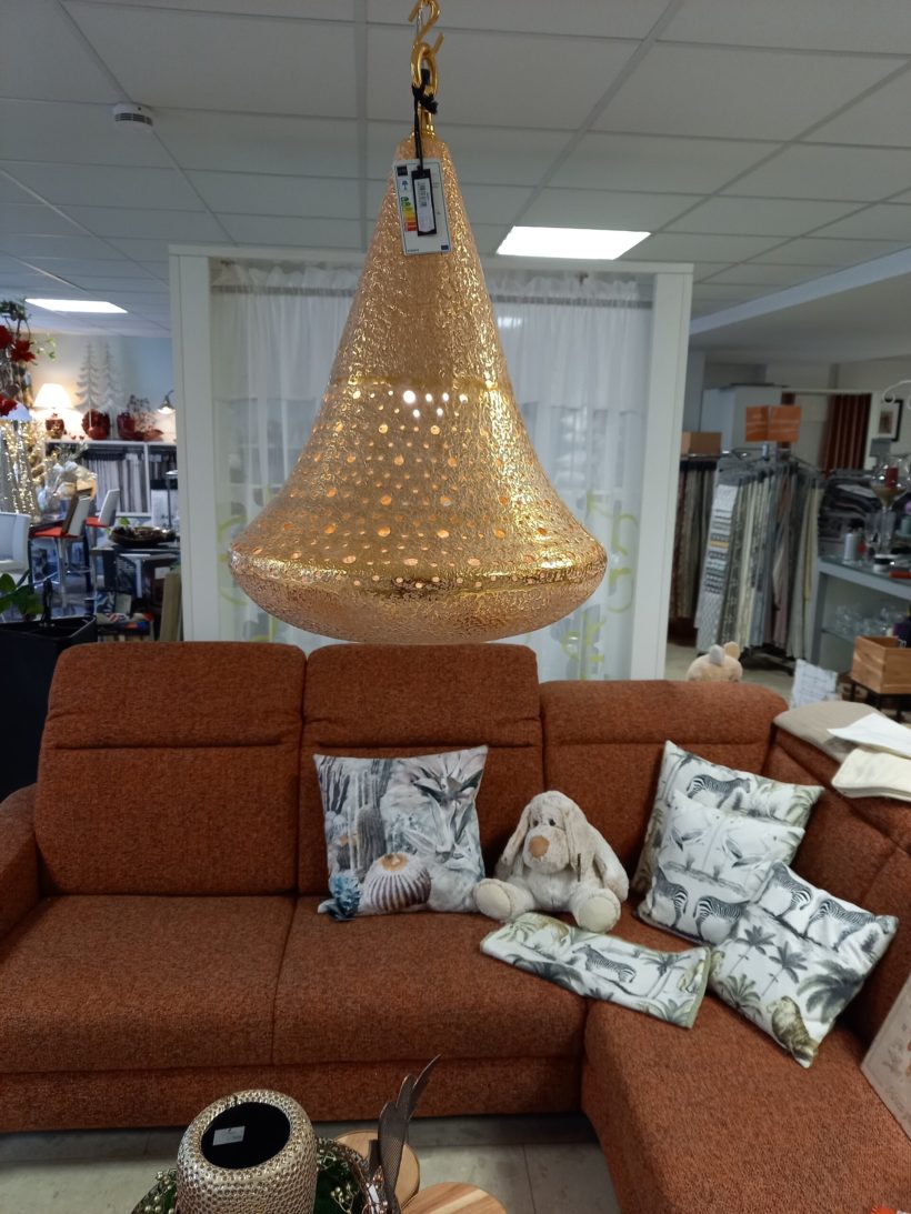 Orientalische Leuchte Messingfarbe